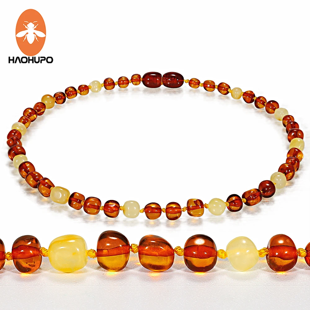 HAOHUPO оригинальные ювелирные изделия Балтики Янтарное прорезывающее ожерелье для