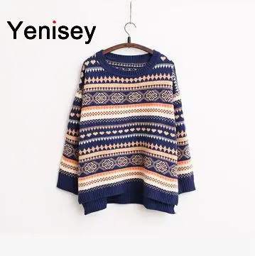 2015 Winter Poncho Women Sweater A21 Sen Female National Wind Jacquard Fall Hot New Loose Big Code Women's Jacket 0820 | Женская