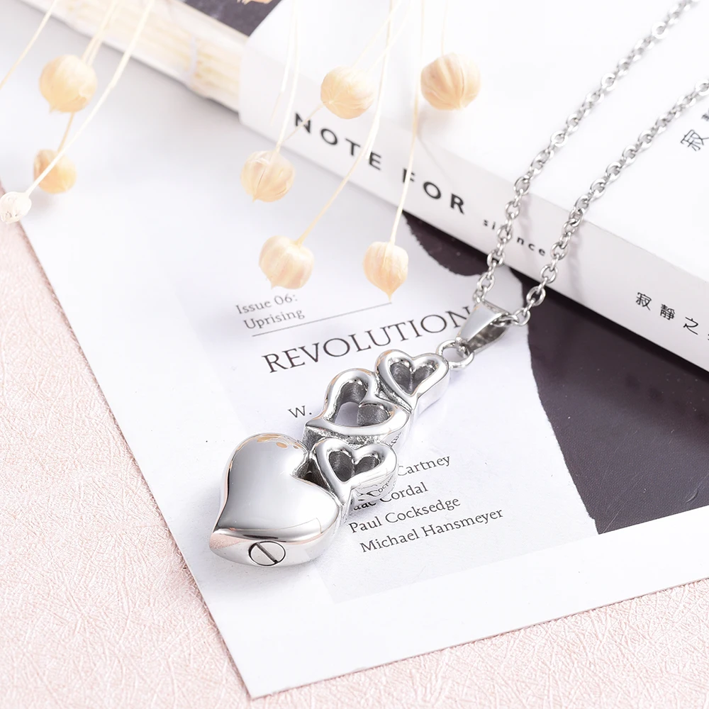Сердце с урна в виде сердца ожерелье памятный кулон для праха Keepsake кремации
