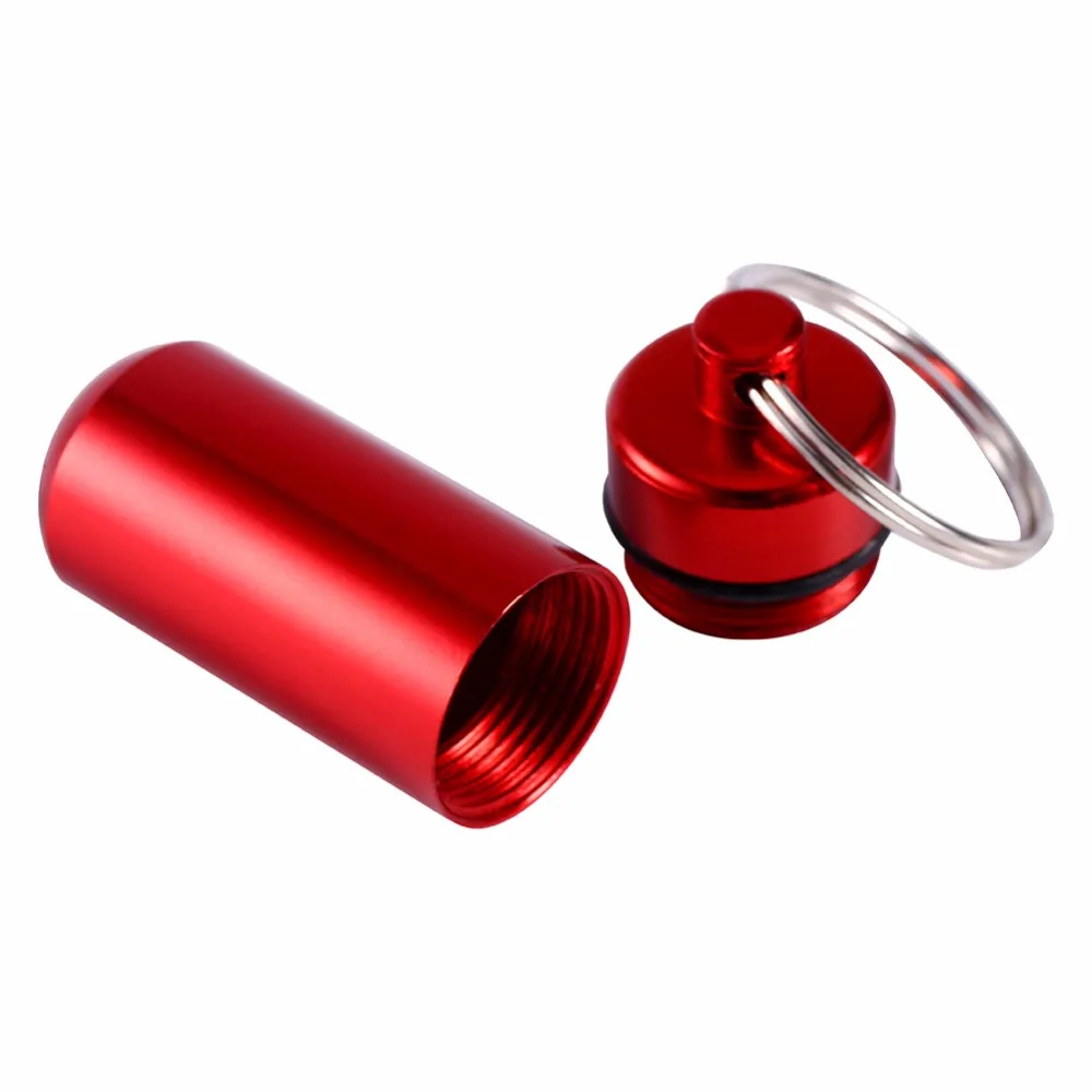 Водонепроницаемый Открытый Отдых Путешествия Pillbox красочные Алюминий Держатель