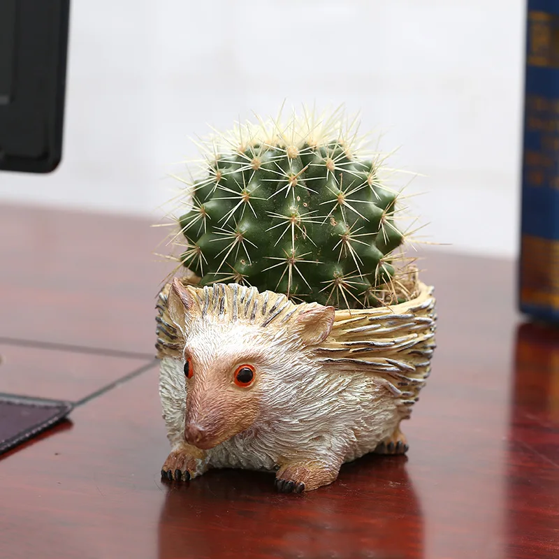 Горшок с ежиком для цветов горшки растений декоративный цветочный горшок Exterieur