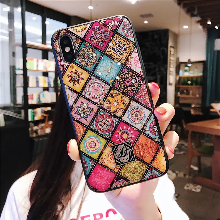 Роскошный художественный узор телефон чехол для iPhone 7 Puls 6 S 8 X XR XS Max Чехлы Ретро