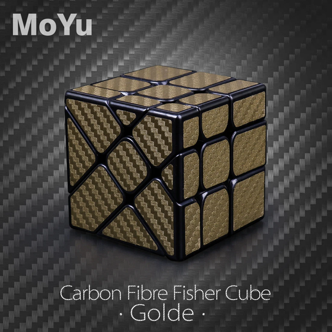 MF8830 Cubing класс углеродного волокна Фишер куб витой волшебный куб головоломка игрушка для Challange-Золотой