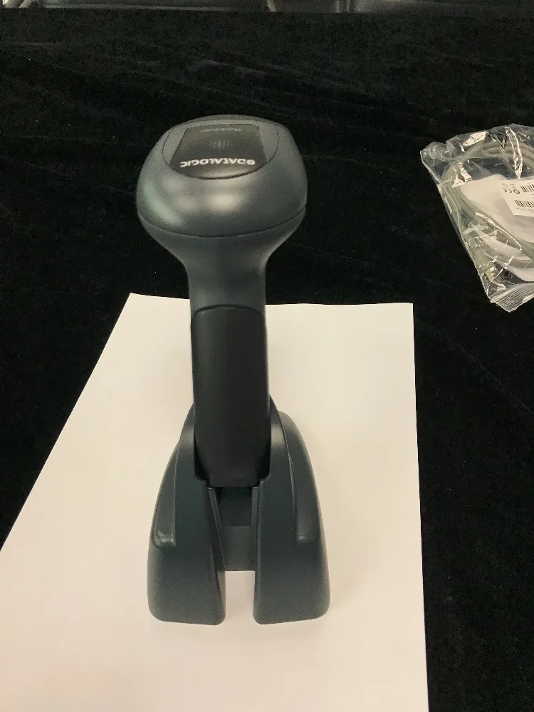 Оригинальный Datalogic QuickScan QD2430 с подставкой (1D PDF417 сканер штрих-кода 2D 4 5-14 в черный) |