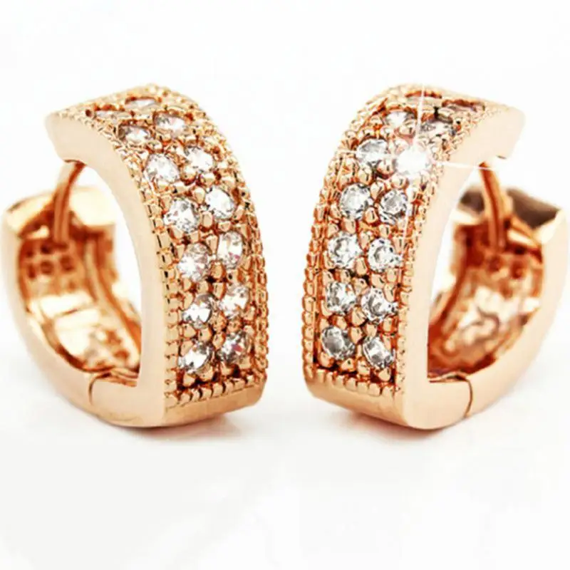 Женские серьги гвоздики из серебра 925 пробы с двумя рядами|heart earrings|earrings lovesilver