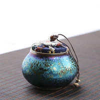 pinny colorful tea jar ceramic tea caddy loading tea nut medicine and candy ceramic storage containers tea ceremony accessories
