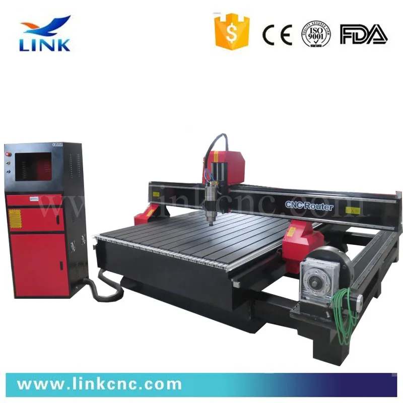 1325 большой поворотный древесины МДФ акрил фрезерный станок с чпу машина 4