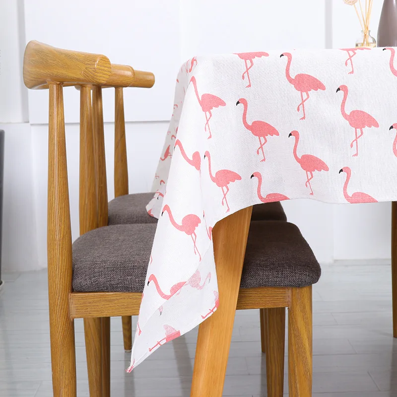 tablecloths Рождество набивные узоры Скатерти хлопковая льняная обеденный стол Украшенные Средиземноморский Стиль можете мыть скатерть - Цвет: tablecloths
