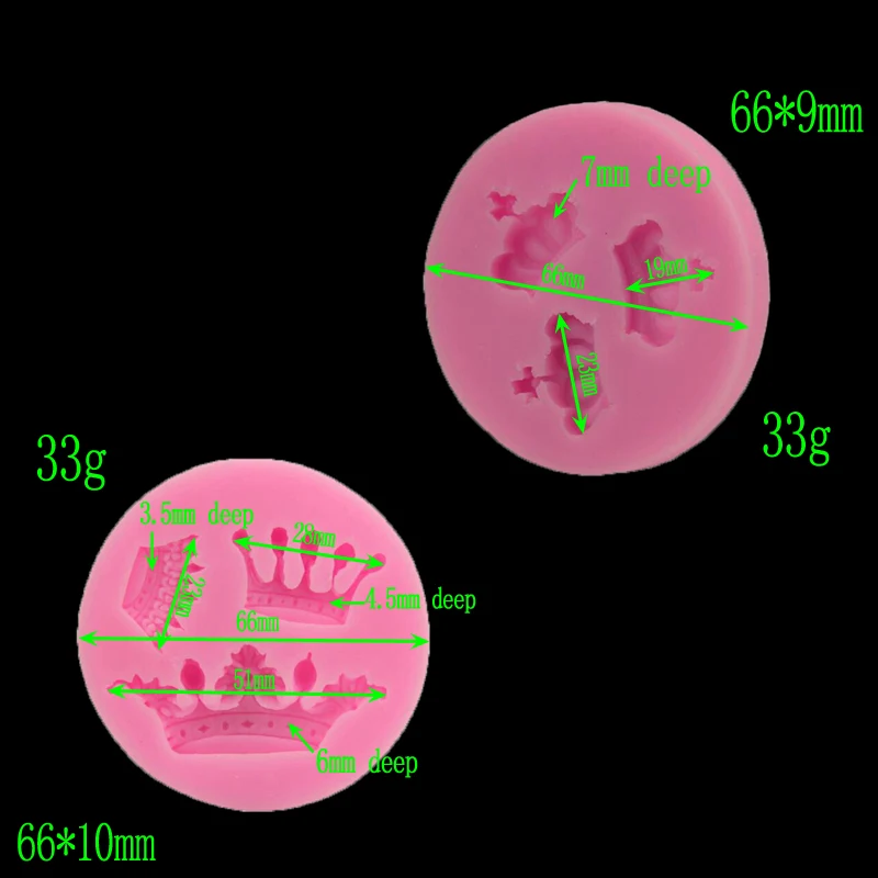 Силиконовая форма для выпечки короны 3d мягкая изготовления конфет шоколадных