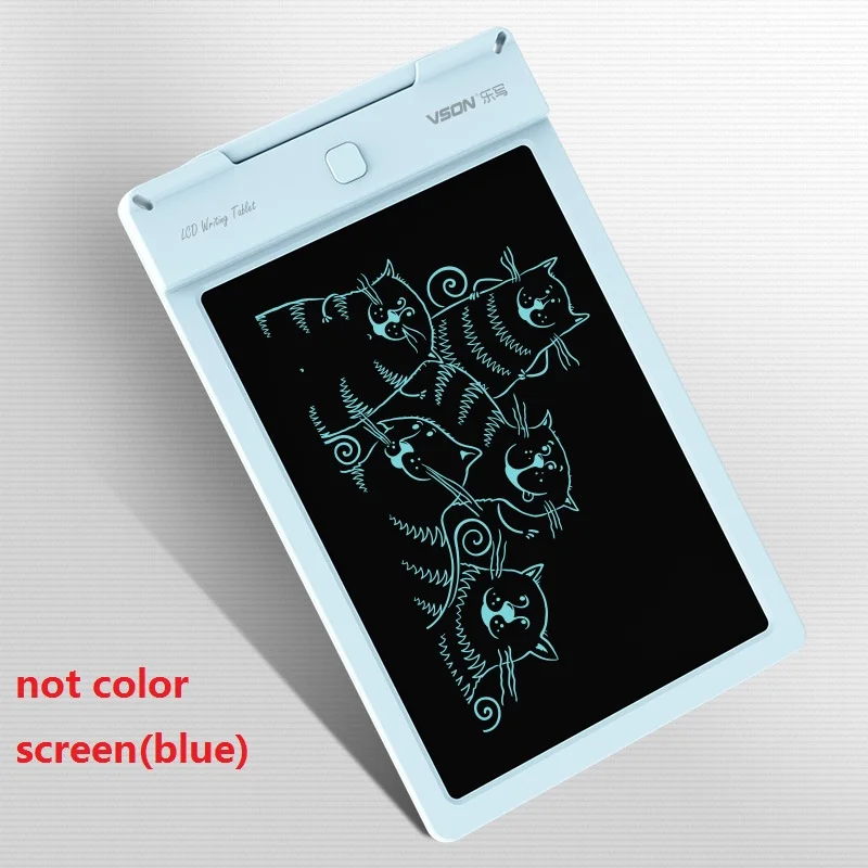 not color blue 9 дюймов цветной ЖК-планшет цифровой рисунок графитные рукописные колодки портативная электронная графическая доска с замком - Цвет: not color blue