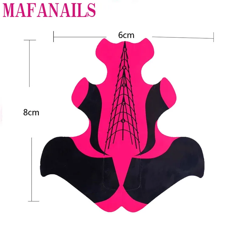Самоклеящаяся форма для ногтей 100 шт./лот наклейка наращивания акриловая
