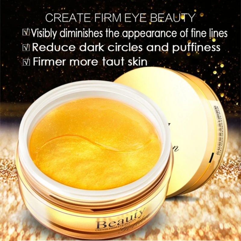 60 шт. Корейская Золотая Премиум маска для глаз лечения сна патчи темные круги