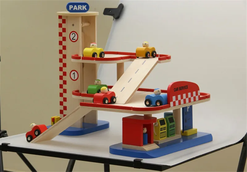 Новая деревянная игрушка симуляция машинная парковка детская симулятор