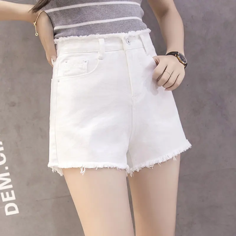 Летние новые женские плохие джинсовые шорты больших размеров 2017 повседневные