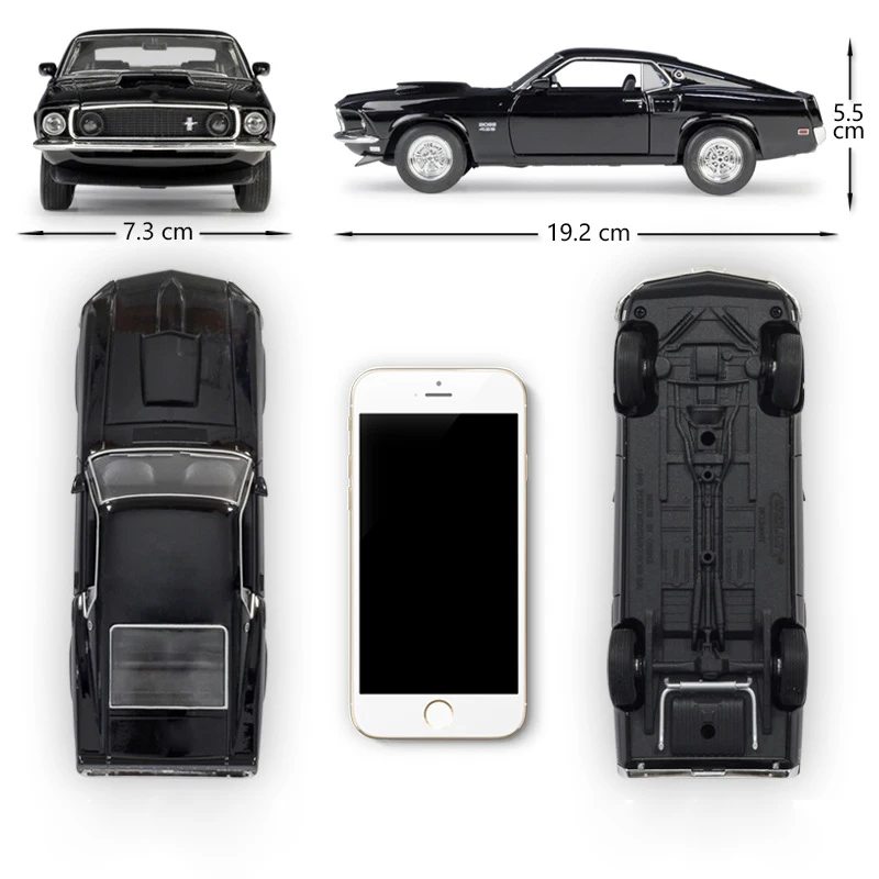 WELLY 1:24 литая под давлением модель автомобиля из сплава 1969 Ford Mustang Boss 429 Машинки Игрушки Металлические игрушки машинки для детей Коллекция игрушек для подарка