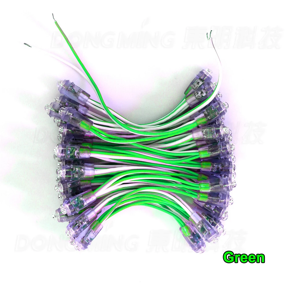 

2000pcs/lot wholesale led module led string light green blue cold white red yellow DC5V 12mm mini pixel led billboard light