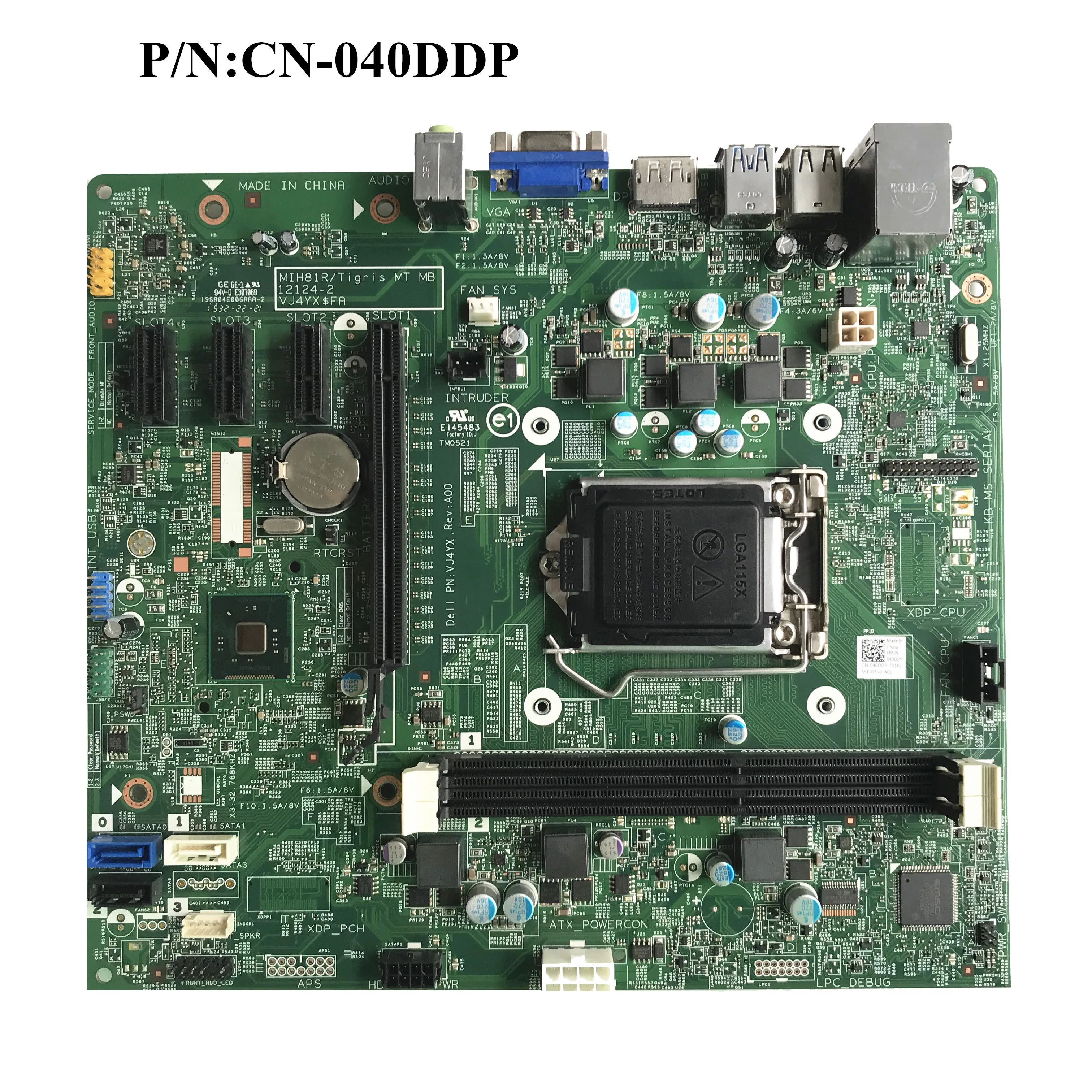 SZWXZY для DELL 3020 LGA1150 H81 VJ4YX CN 040DDP 40DDP DDR3 настольная материнская плата 100% хорошее