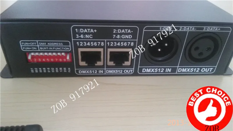 DMX 512 декодер DMX512 LED RGB контроллер, DC12-24V 4A 4 Каналы для rgb потолочный светильник, светодиодные полосы света, розничная
