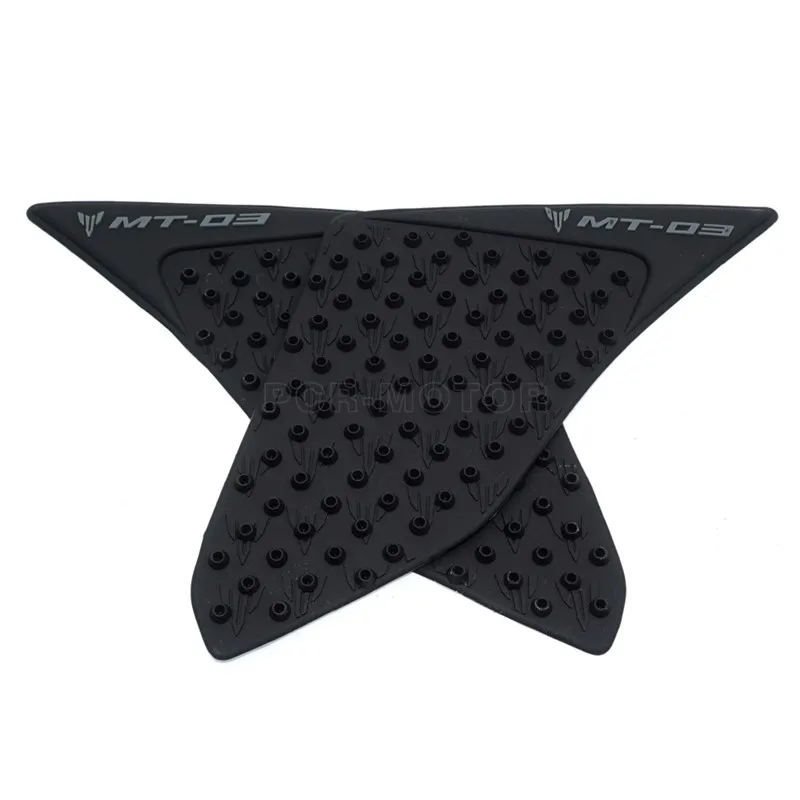Новые 3D наклейки на Мотоцикл Танк тяги Сторона Pad газовое топливо колено Ручка Наклейка черный для Yamaha MT03 MT 03 MT-03