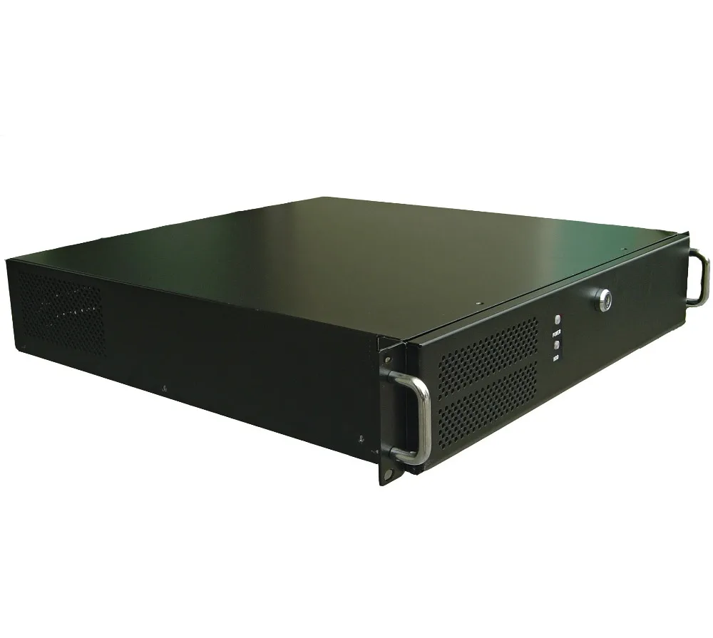 2U промышленное шасси для монтажа в стойку MINI ITX платы промышленного процессора.