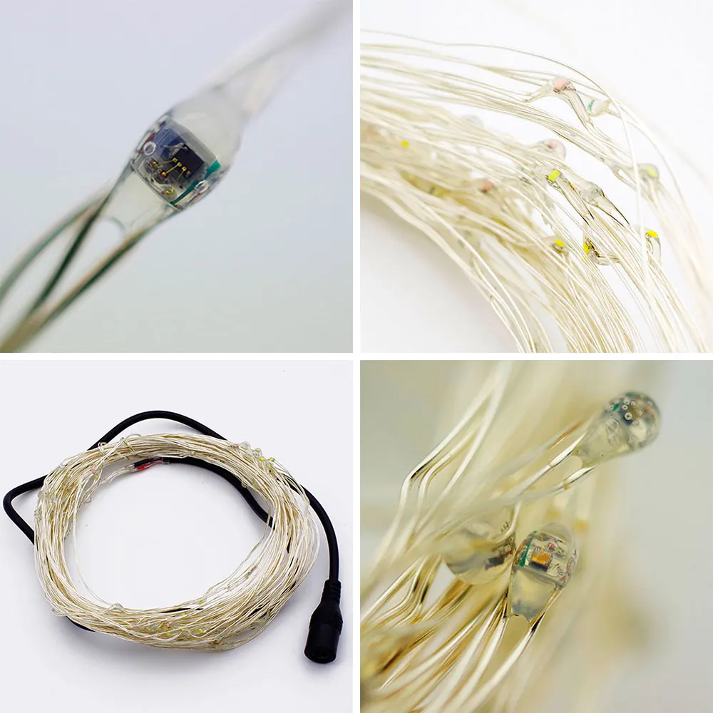 Светодиодный гирлянда света 2019 Новый год Рождественские Праздничные огни для