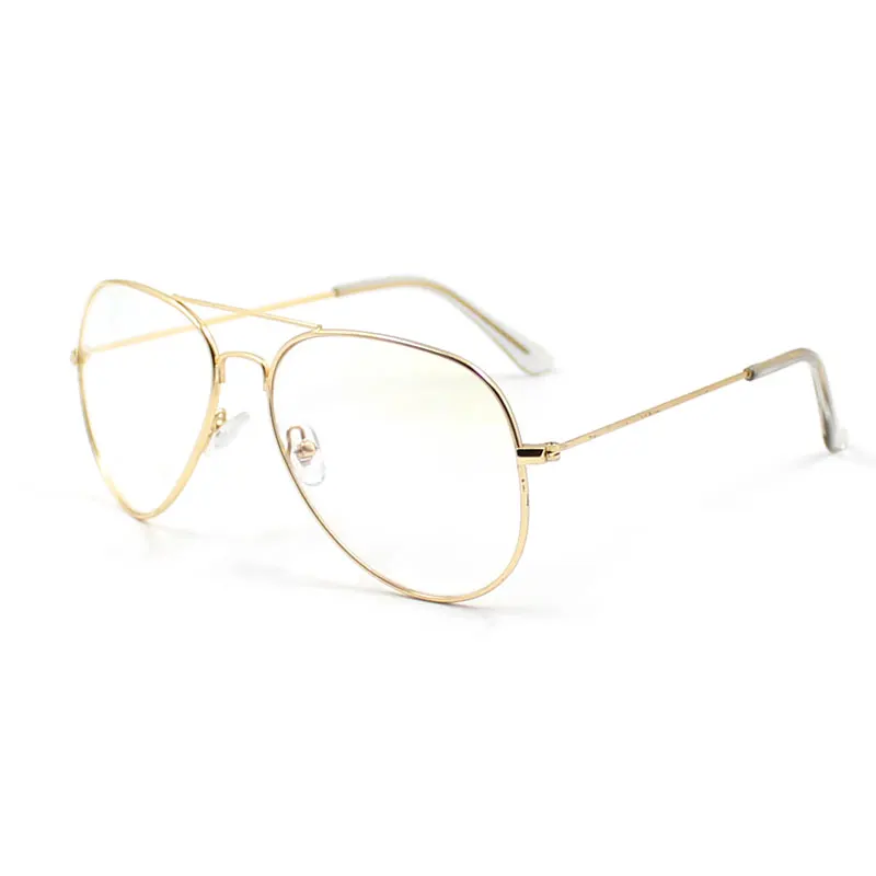 Women Men Transparent Spectacles Computer Glasses Fashion Anti Blue Ray Clear Lens Metal Frame Eyeglasses Oculos De Grau Female