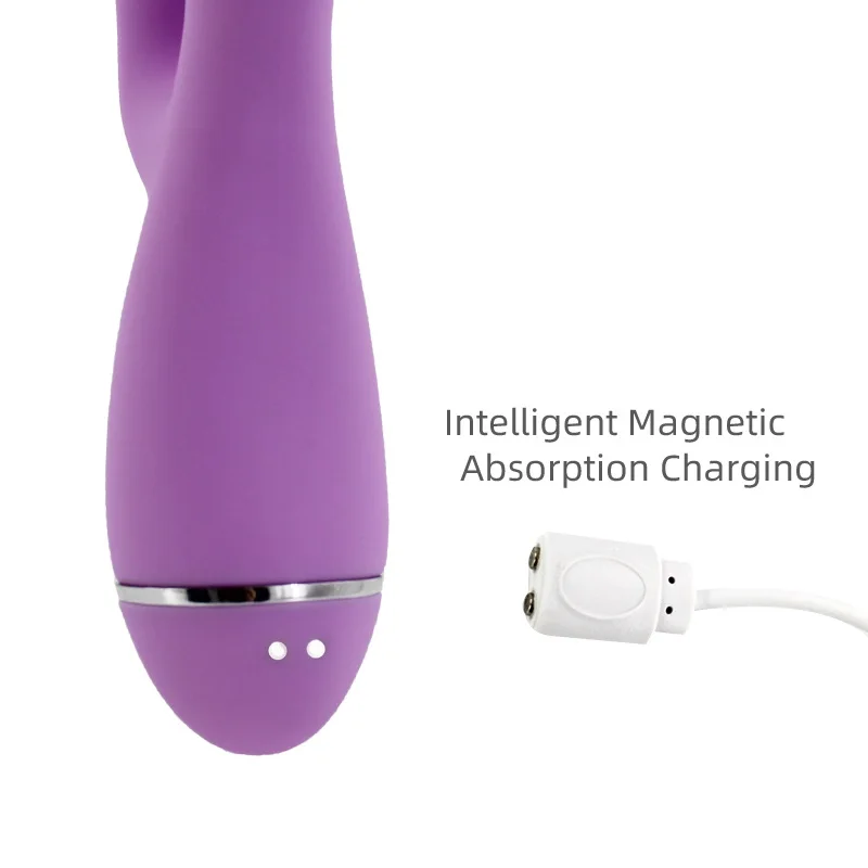 Силиконовый G Spot фаллоимитатор Отопление кролик вибратор для женщин двойной