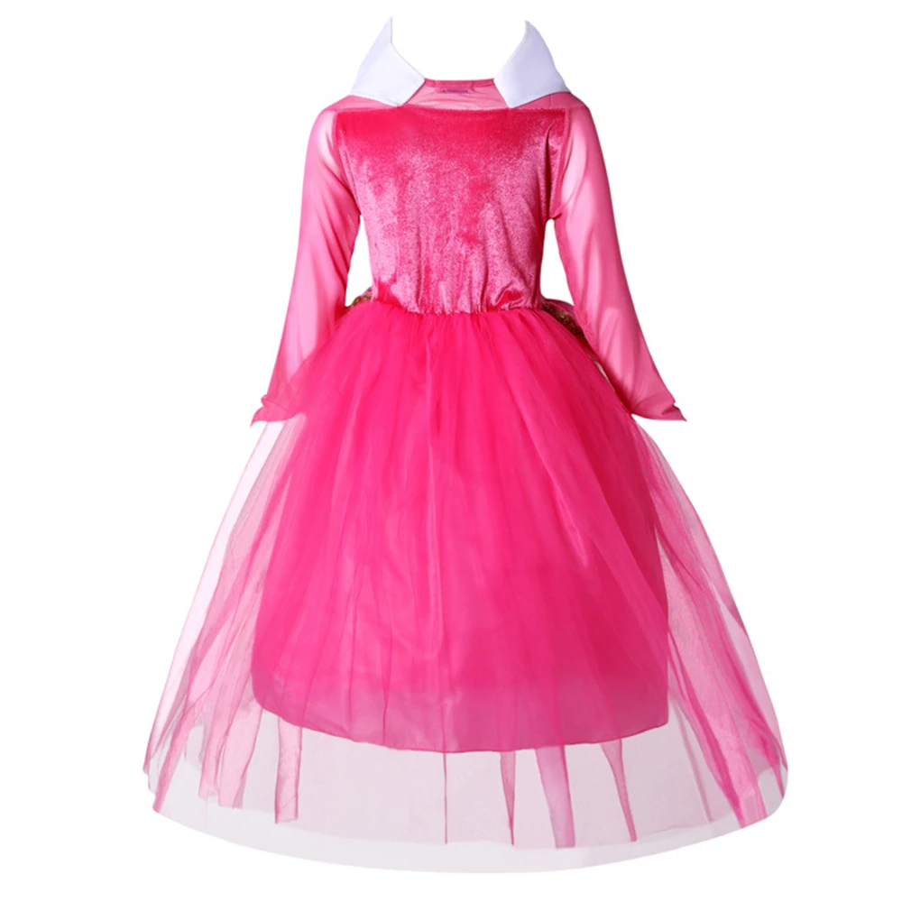 Sleeping Beauty Dress Up Girls Princess Aurora Girl Long-sleeve Children's Christmas Party Fantasia Infantil | Детская одежда и