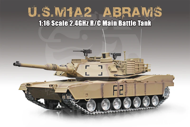Бак для курения fighing U.S.A M1A2 Abrams RC Main Battle Tank 3918 1модернизированный шкала 1/16 (3