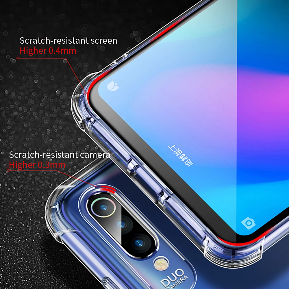 Прозрачный противоударный чехол Vothoon для Xiaomi Mi 8 se Lite 9 F1 прозрачный силиконовый