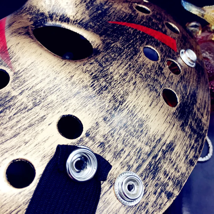 Bibigou вечерние Джейсон маска бронза Цвет Косплэй Хэллоуин маски 2 шт. Фредди хоккей