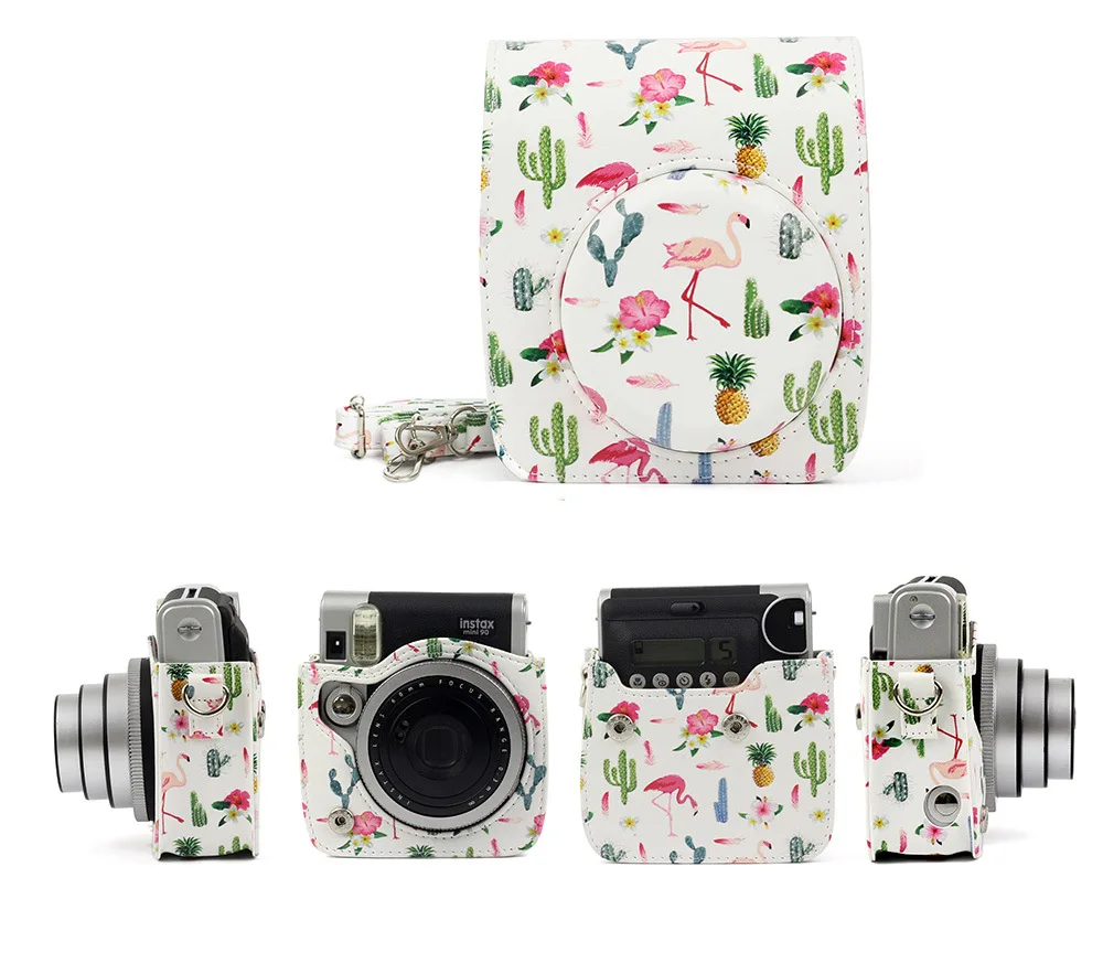 FUJIFILM Instax Mini 90 Neo Классический чехол для камеры сумка из ПУ кожи на ремне