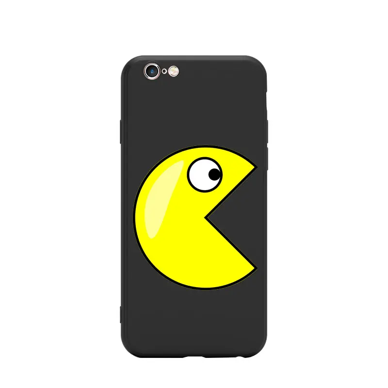 Популярные видеоигры PAC MAN Eaten Points желтая тема TPU телефонные чехлы для iPhone 6 S 7 8 XR X