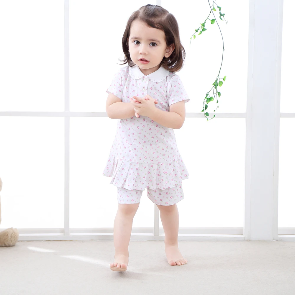 Комплект одежды для маленьких девочек одежда милое платье комплект с цветами