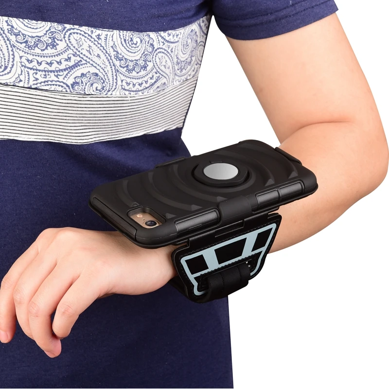 Спортивный Чехол для iphone 7 Plus 8 подставка телефона магнитный присоска кольцо на