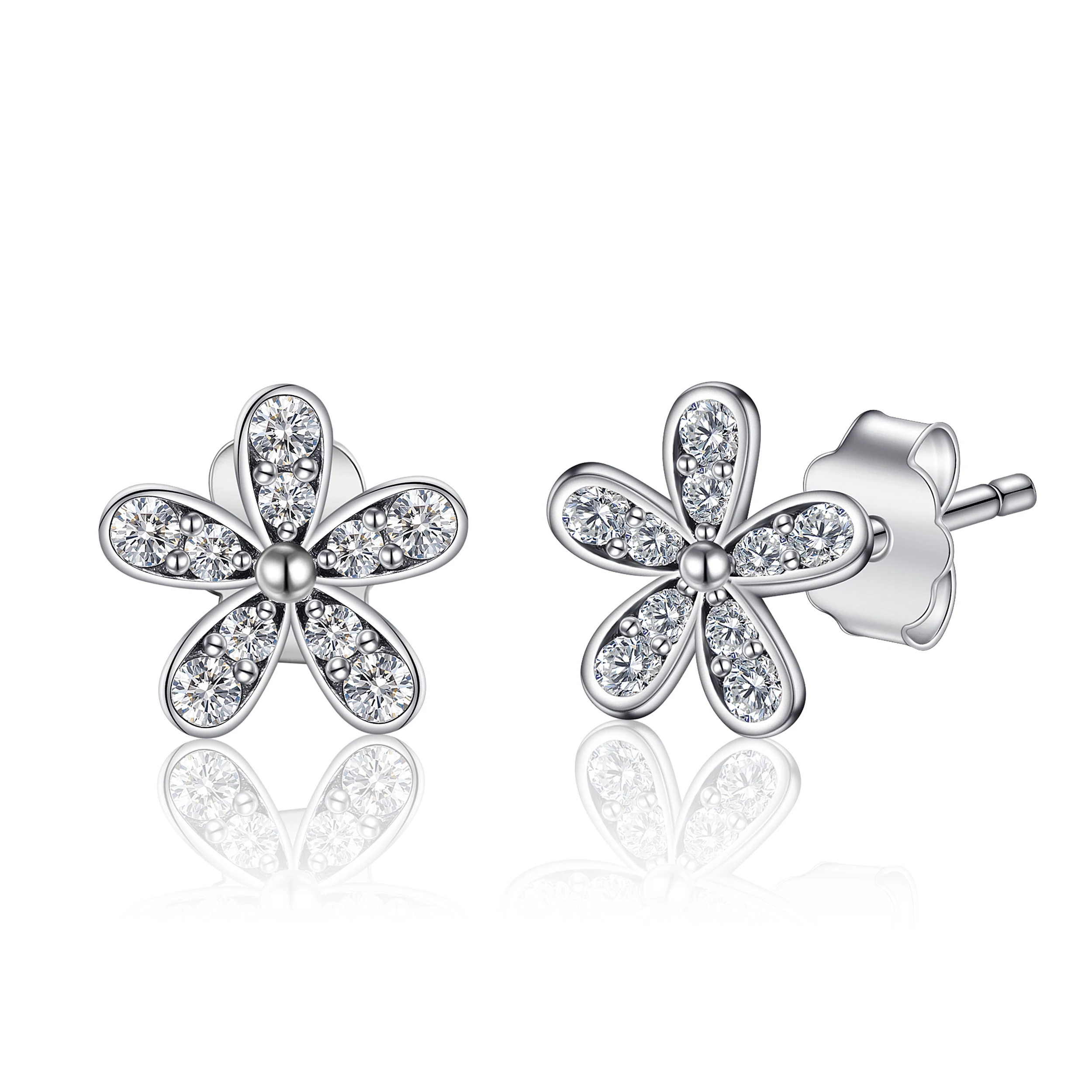 Jewelrypalace стерлингового серебра 925 Ослепительная Дейзи серьги серебро 2018 Модные