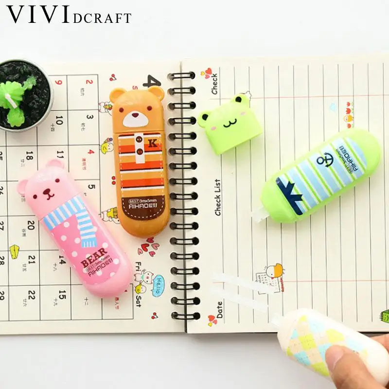 Vividcraft милый мультфильм коррекции ленты материал Escolar Papelaria школа Spullen Kawaii Papeleria