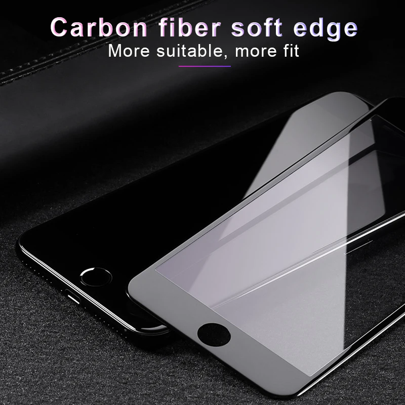 [2 шт] защитное закаленное стекло для iPhone 7 6 6s 8 Plus X защита экрана полное покрытие