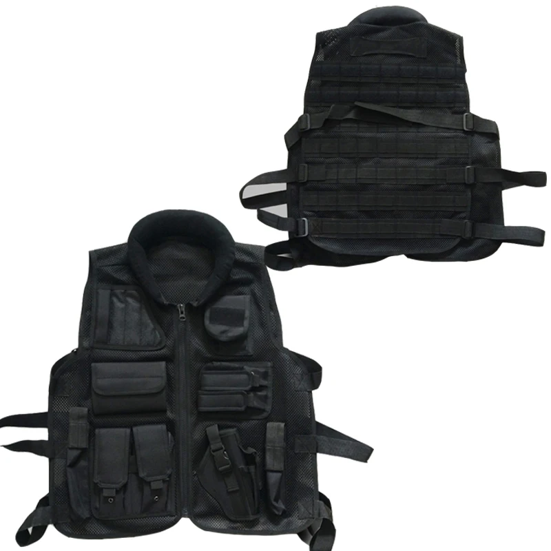 Veste тактильная жилетка полиция высокого качества черная сетка Molle Weste Polizei Schutzweste