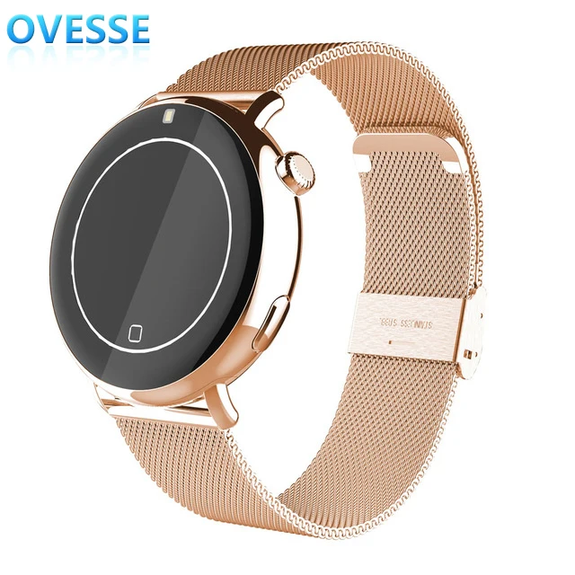 Роскошный круглый Дизайн Bluetooth Smart Watch MTK2502 IP67 Водонепроницаемый сердечного ритма