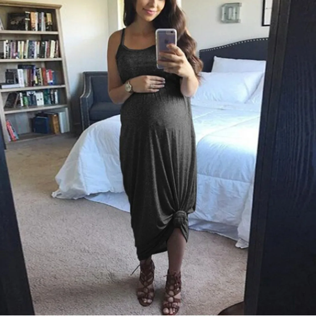 Халат женский Enceinte праздничный сарафан с коротким рукавом для беременных ночная