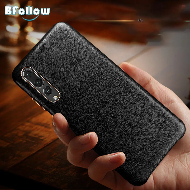 BFOLLOW кожаный чехол из овечьей кожи для Huawei P20/P20 pro роскошная задняя крышка