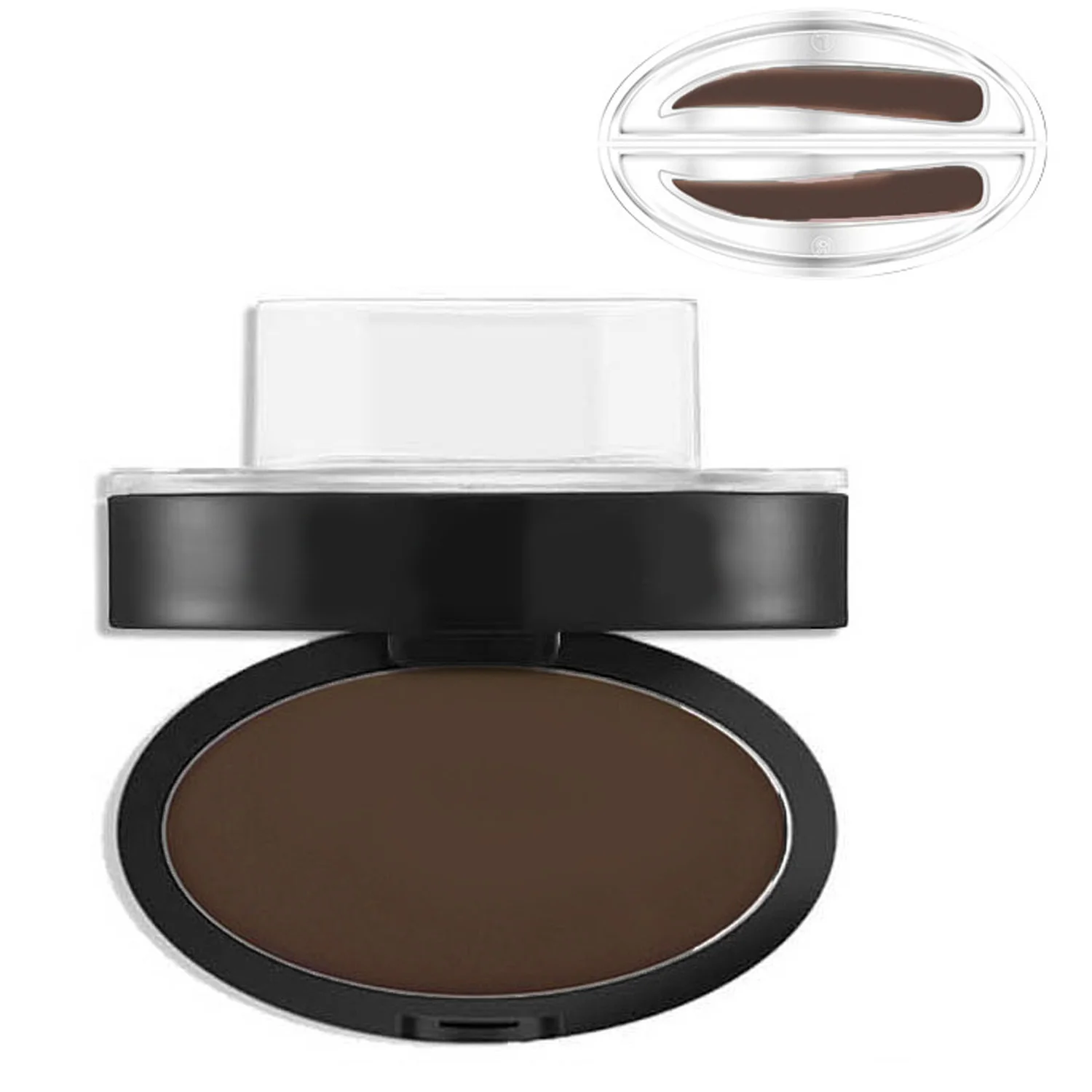 Портативная пудра для бровей легкий макияж устойчивая к поту штамп глаз