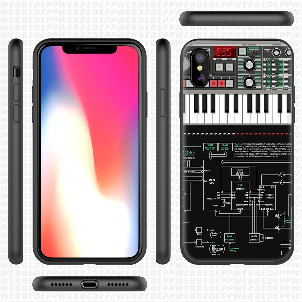WEBBEDEPP DJ музыкальный фонограф Мягкий силиконовый чехол для iPhone 11 Pro Xr Xs Max X или 10 8 7 6