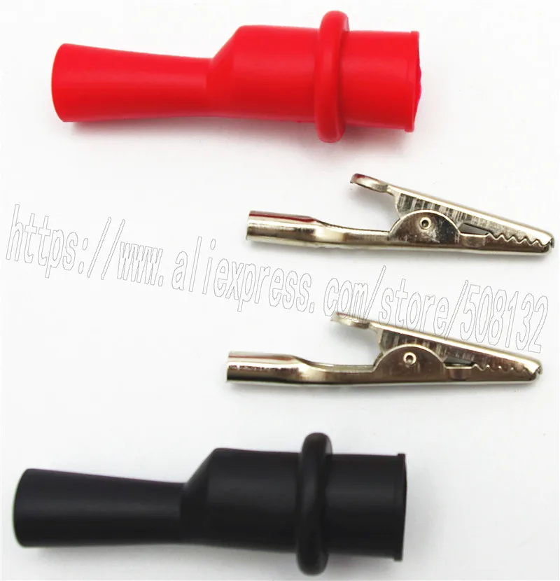 50 шт. изоляционный зажим типа крокодил используется для мультиметра 4 мм банан