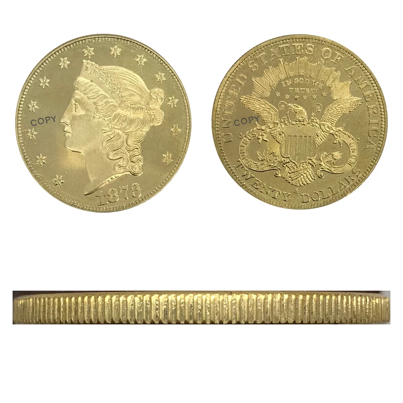 

1849 United States 20 Dollars gold coin Brass Collectibles Copy Coin