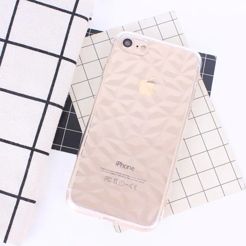 Для iphone 7 Алмазный чехол для женщин роскошный силиконовый прозрачный 6 S plus X 8 5 5S SE6