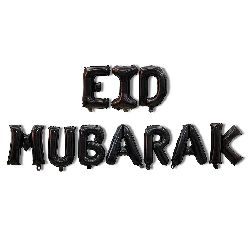 Воздушные шары EID Mubarak из розового золота с надписью золотые фольги для