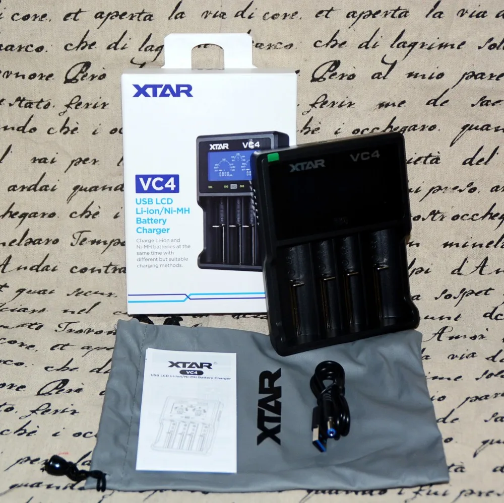 XTAR VC4 Батарея Зарядное устройство 20700 18650 21700 14650 17335 17670 18490 10440 14500 16340 17500 18350 18500 18700 22650 25500 32650