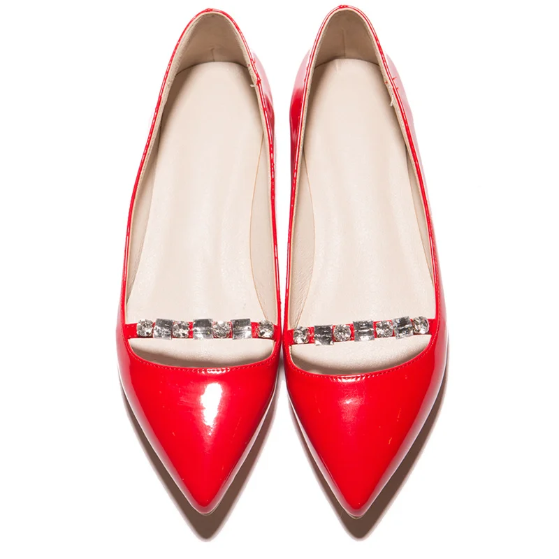 Модные женские туфли на плоской подошве размера плюс 43 новинка 2019 роскошные